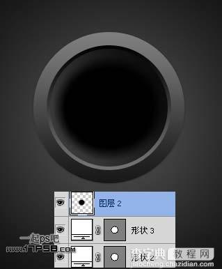 photoshop设计制作出圆形黑色开关按钮13