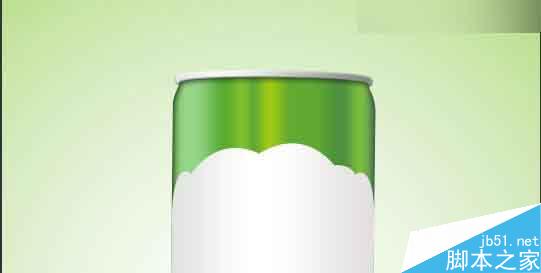 Photoshop绘制立体质感的绿色易拉罐6