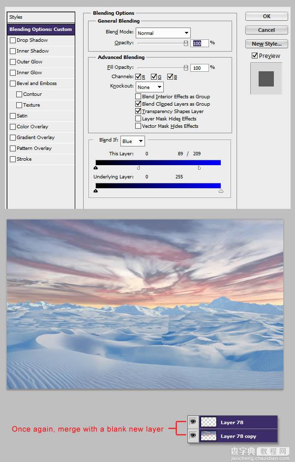 photoshop将荒漠场景打造出迪士尼风格的雪景图36