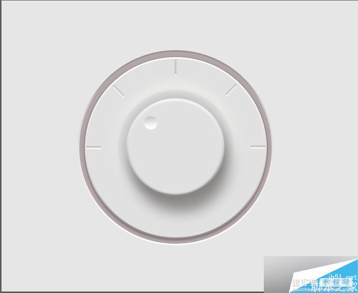PS鼠绘一个超简洁的白色音乐控制旋钮32