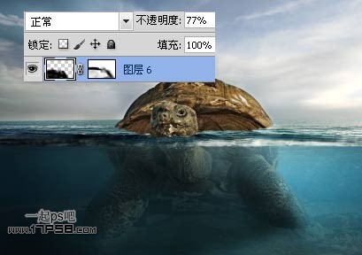 photoshop合成制作海龟岛­自然场景21