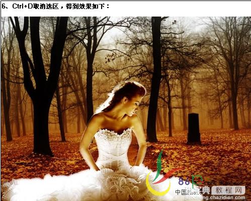 Photoshop照片合成：蝴蝶仙女8