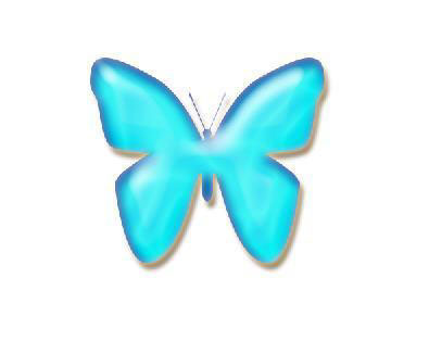 photoshop 蝴蝶玻璃按钮9