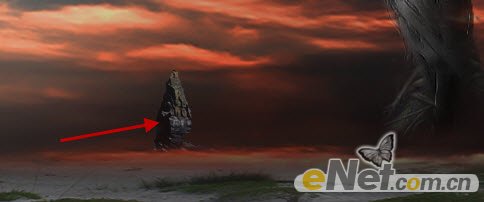 Photoshop设计制作邪恶玄幻美女冲出水面的场景34
