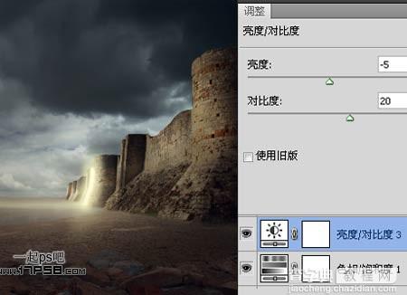 photoshop合成制作出神秘的暗夜光线沙漠中的城堡32