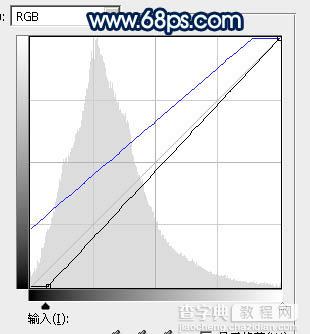 Photoshop调制出梦幻的暗调蓝青色树林人物图片6