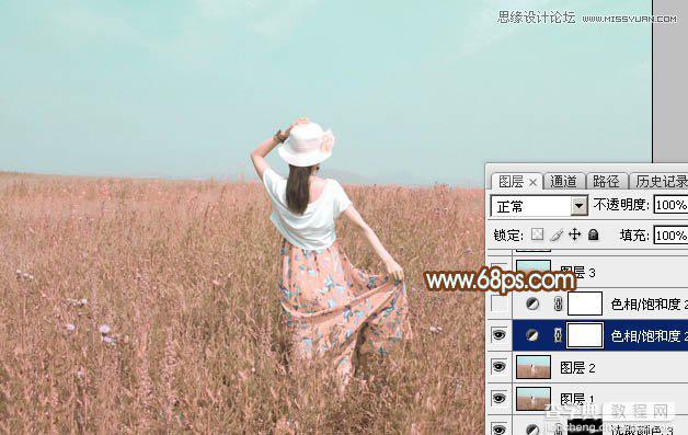 使用Photoshop给外景人像调出韩系粉色效果教程28