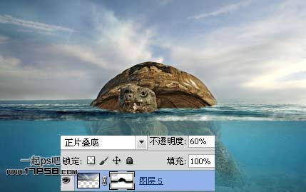 photoshop合成制作海龟岛­自然场景19
