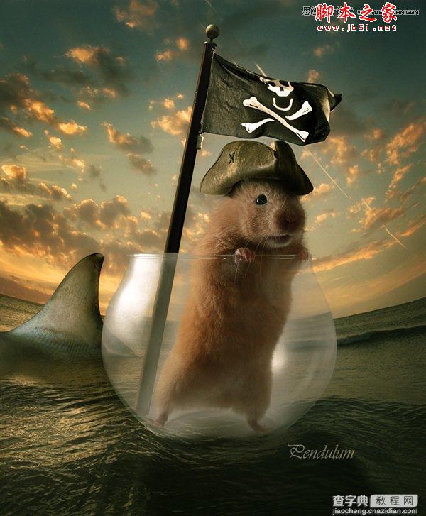 Photoshop合成制作可爱的海盗鼠船长教程25