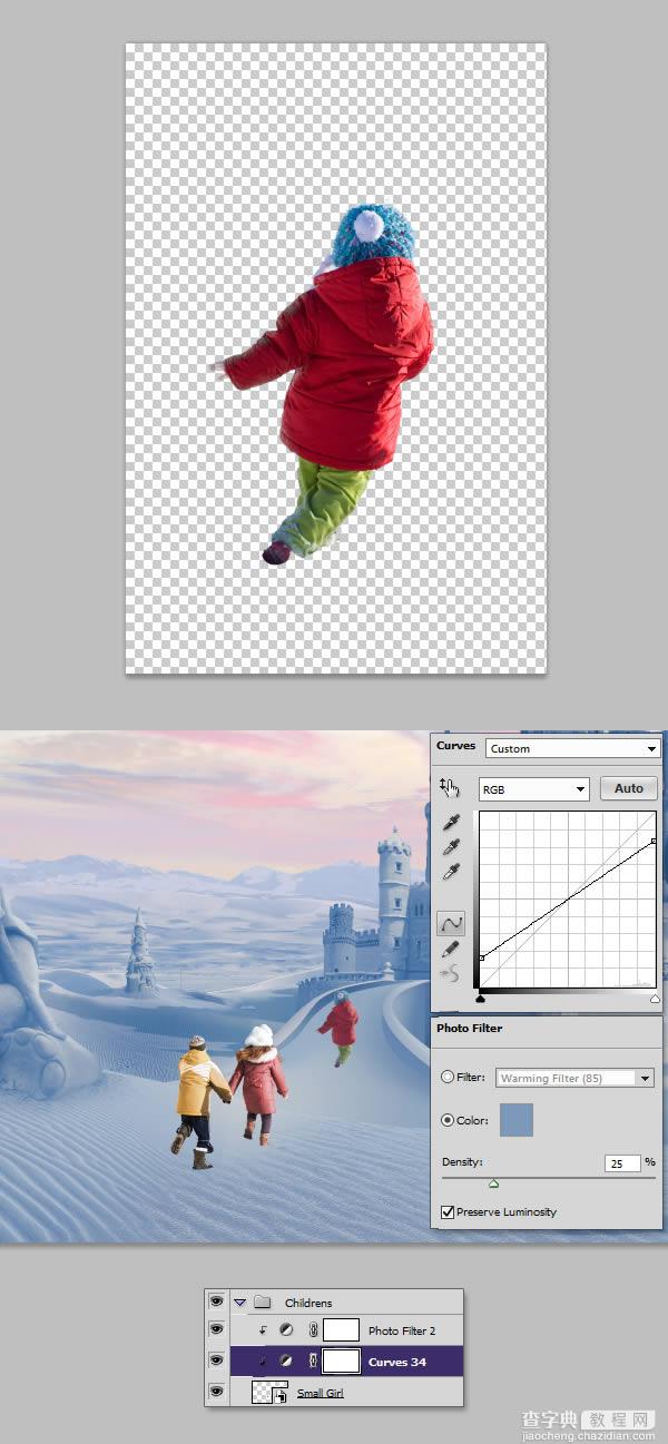 photoshop将荒漠场景打造出迪士尼风格的雪景图67