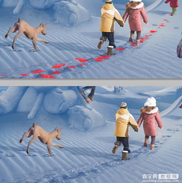 photoshop将荒漠场景打造出迪士尼风格的雪景图82