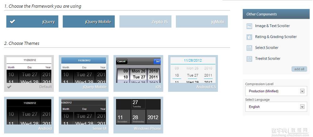 jQuery Mobile开发中日期插件Mobiscroll使用说明2