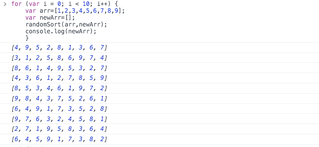 JavaScript学习笔记之数组随机排序4