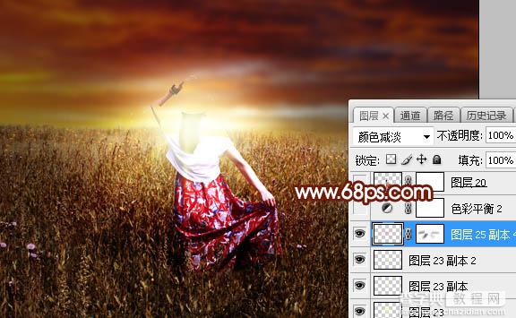 Photoshop将人物图片打造明亮的暖色逆光效果28
