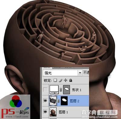 photoshop合成打造大脑迷宫宣传海报教程5