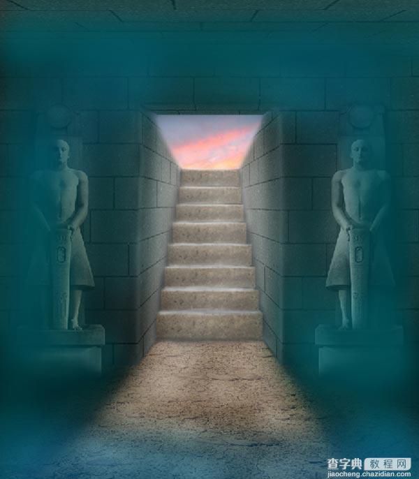 教你用PS合成5000年前古老神秘的埃及古墓22