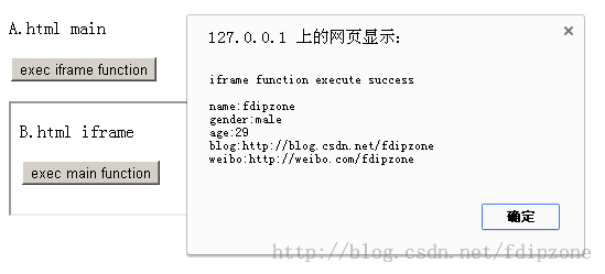 JavaScript使ifram跨域相互访问及与PHP通信的实例4