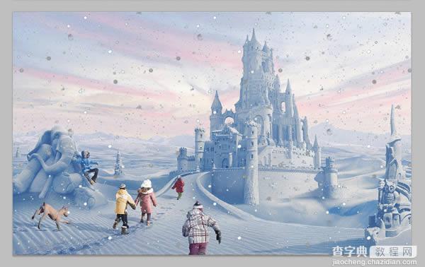 photoshop将荒漠场景打造出迪士尼风格的雪景图90