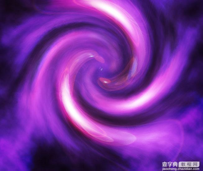 photoshop 滤镜打造非常漂亮的紫色高光漩涡1