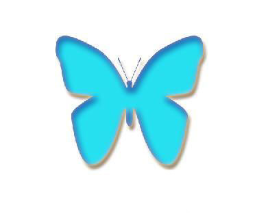photoshop 蝴蝶玻璃按钮6