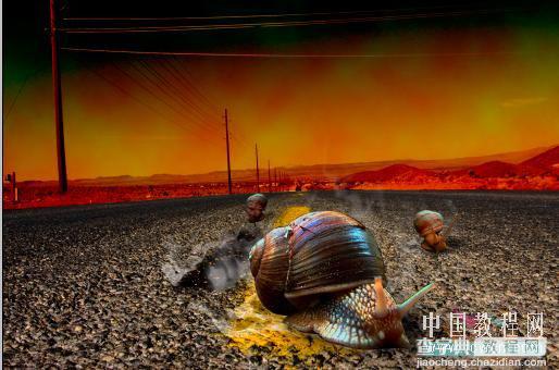 photoshop 创意合成赛跑的蜗牛33