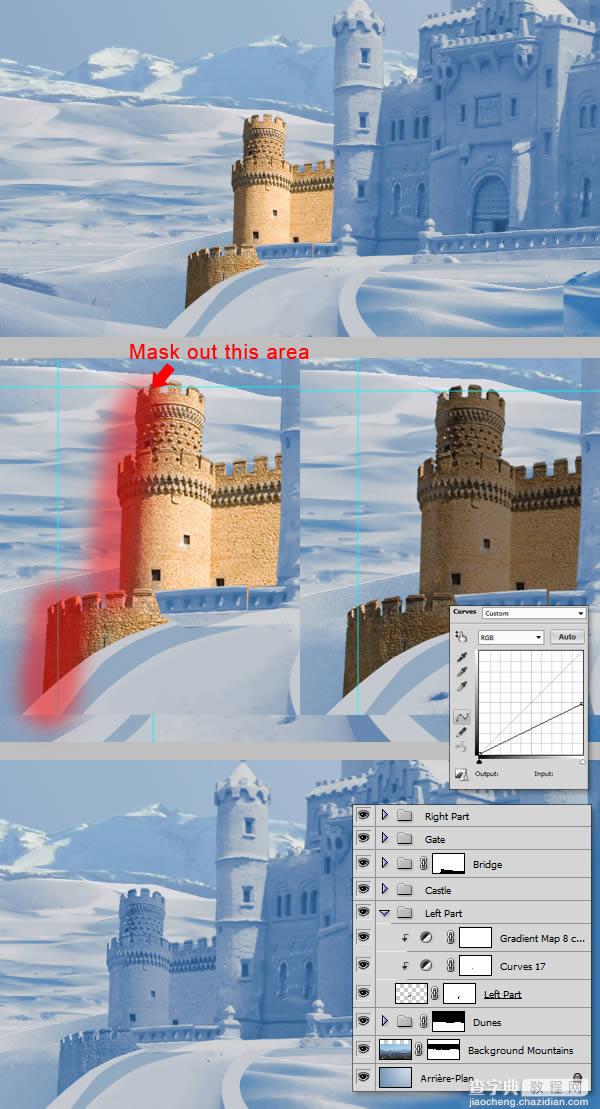 photoshop将荒漠场景打造出迪士尼风格的雪景图52