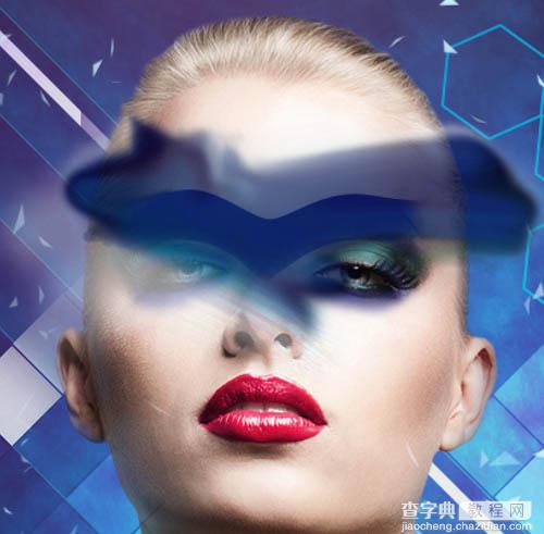 Photoshop设计打造绚丽的蓝色潮装人物海报114