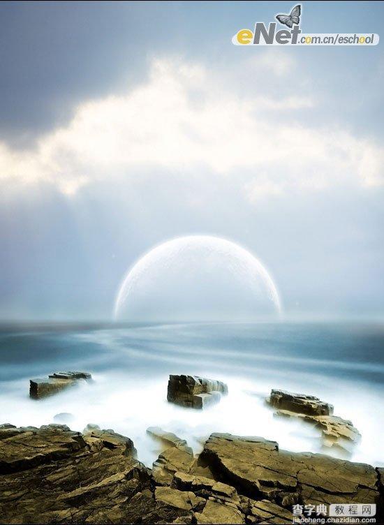 Photoshop照片合成：梦幻海岸之光18