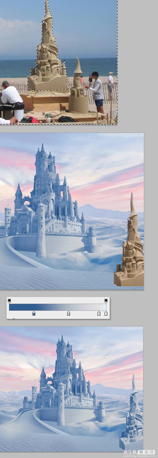photoshop将荒漠场景打造出迪士尼风格的雪景图57