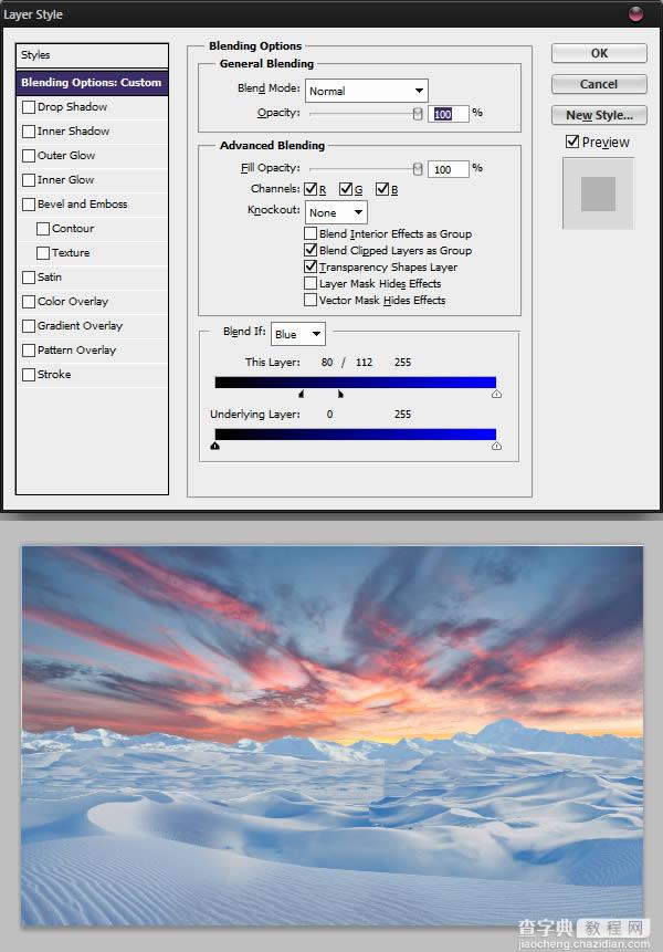 photoshop将荒漠场景打造出迪士尼风格的雪景图31
