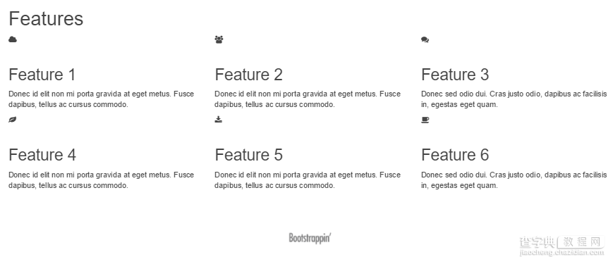 Bootstrap 网站实例之单页营销网站20