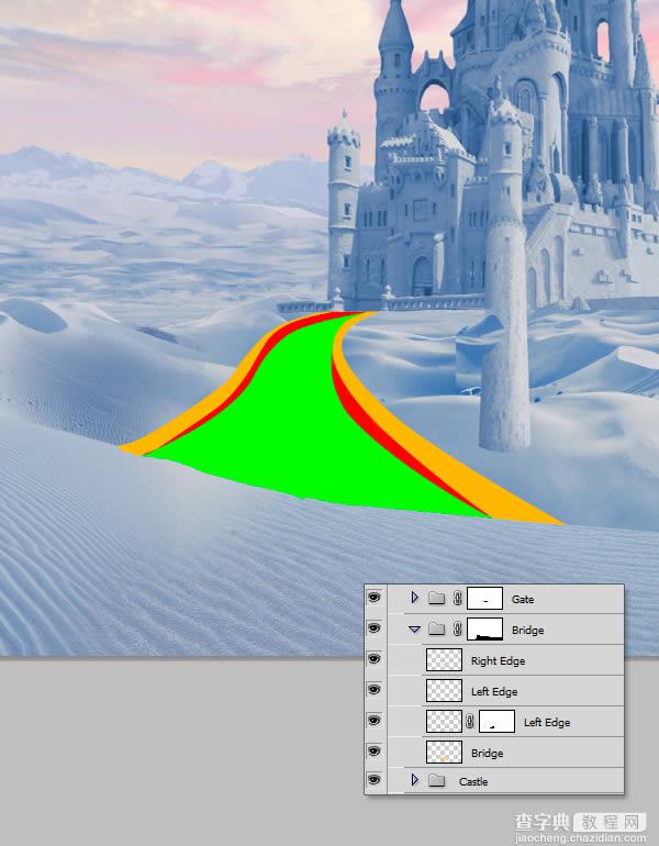 photoshop将荒漠场景打造出迪士尼风格的雪景图45