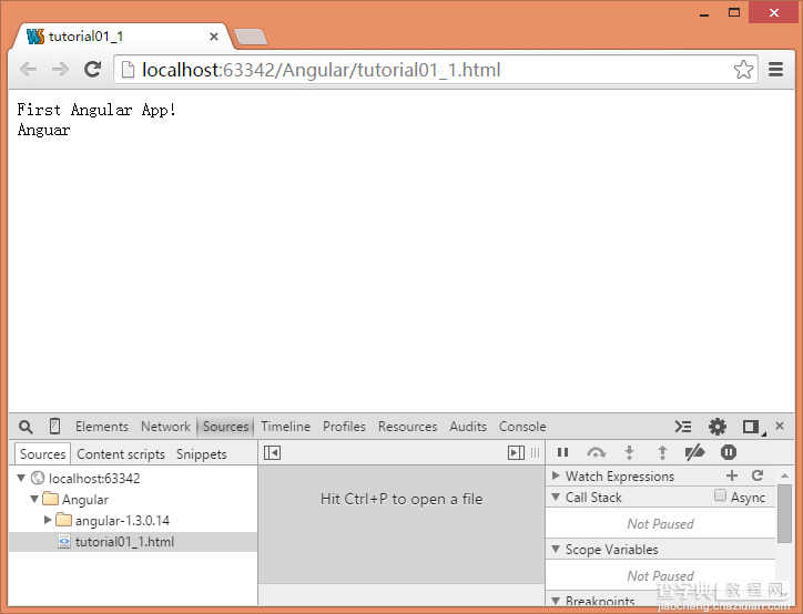 AngularJs入门教程之环境搭建+创建应用示例2