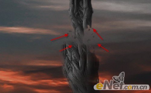 Photoshop设计制作邪恶玄幻美女冲出水面的场景29