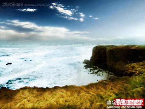 photoshop 合成海边梦幻的城堡遗址15