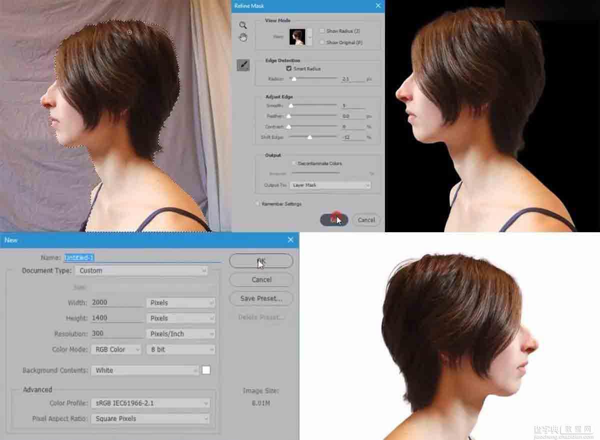 Photoshop创意合成人像和山洞结合的二次曝光效果图3