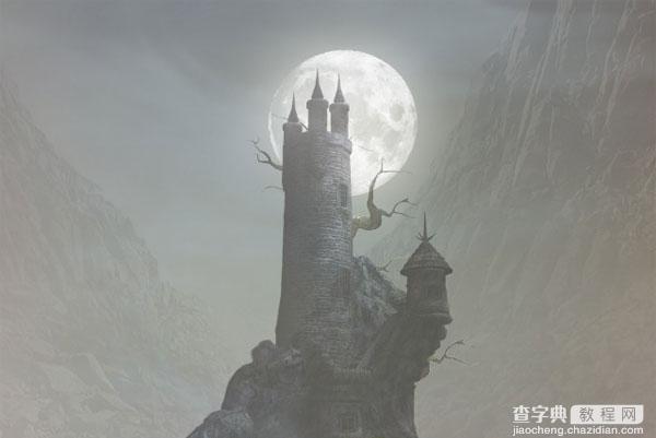 PS合成童话中的恐怖城堡场景37