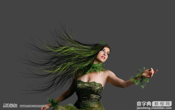 photoshop 合成漂亮的森林女皇10