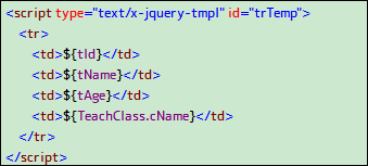 jQuery插件Tmpl的简单使用方法3