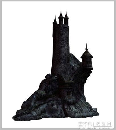 PS合成童话中的恐怖城堡场景3