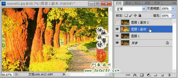 photoshop(ps)利用滤镜将风景图片转为漫画效果13