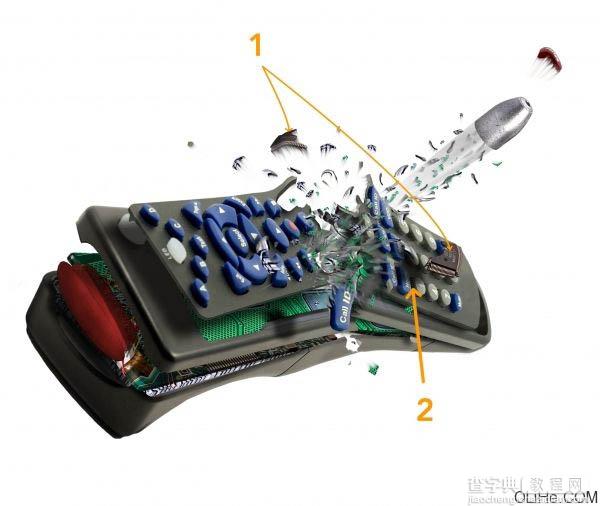 用photoshop 合成子弹穿透物体的瞬间48