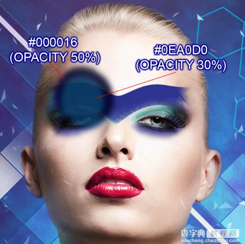 Photoshop设计打造绚丽的蓝色潮装人物海报113