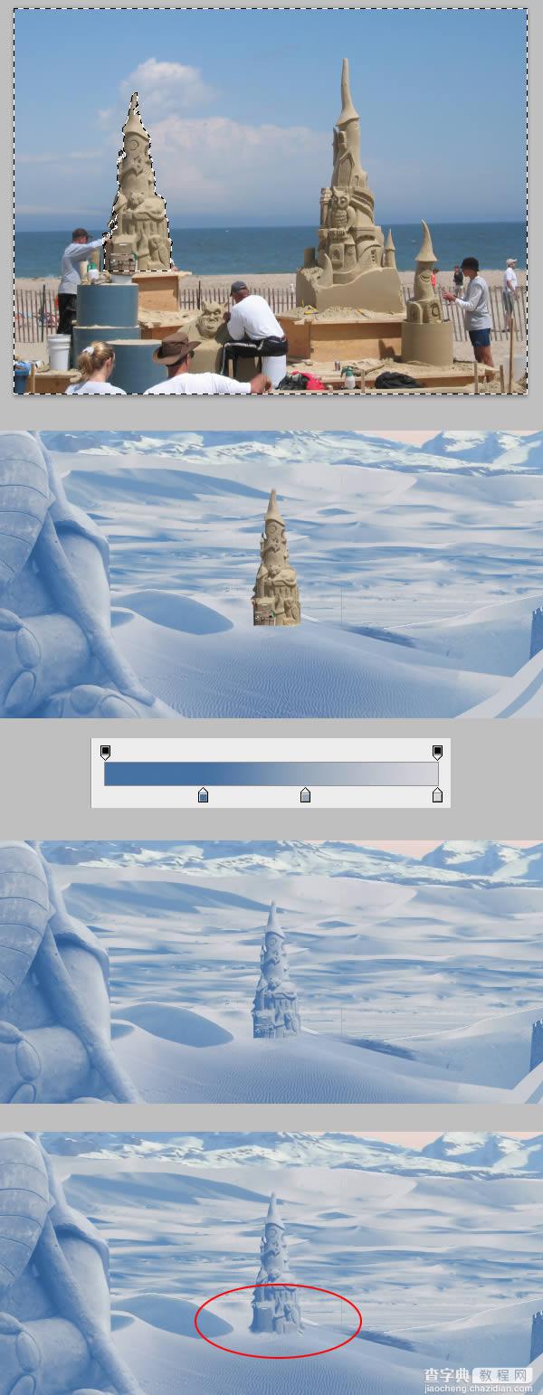 photoshop将荒漠场景打造出迪士尼风格的雪景图58