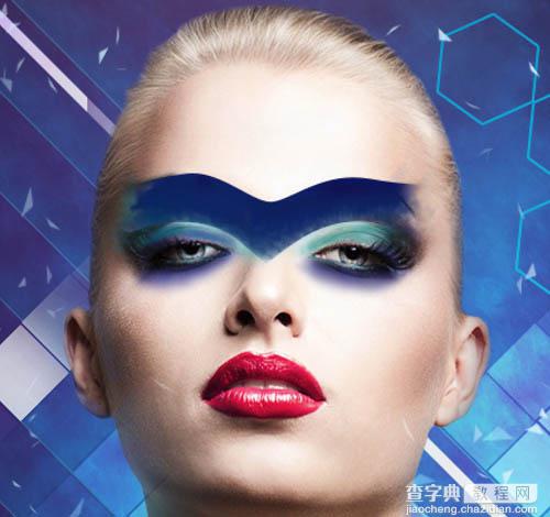 Photoshop设计打造绚丽的蓝色潮装人物海报120