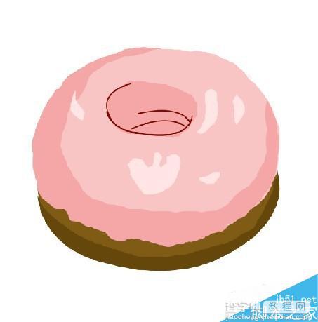 用Photoshop绘制萌萌哒的草莓甜甜圈1
