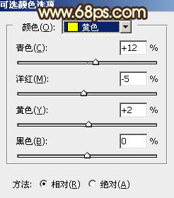 Photoshop调制出黄褐色晨曦草场中的人物图片38