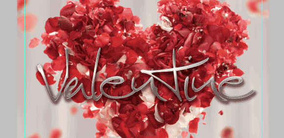 PS图片合成超温馨的情人节玫瑰海报19