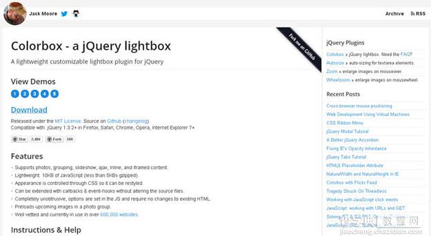 分享20款美化网站的 jQuery Lightbox 灯箱插件14