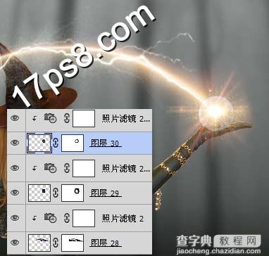 photoshop设计制作万圣节巫婆手握水晶球的魔法海报ps教程22